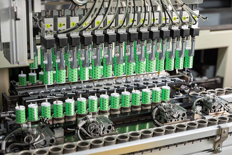 Battery Cells Manufacturing Process - Mandrel Loading