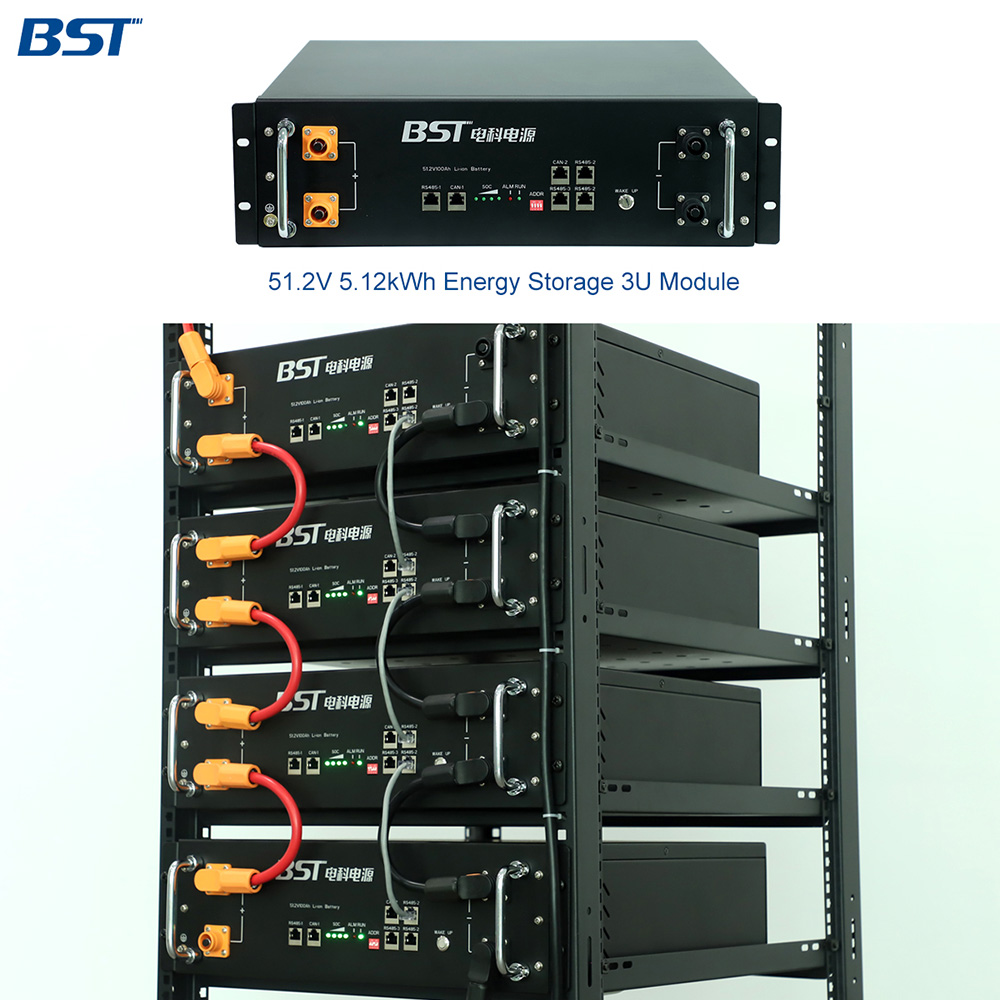 51.2V 5.12kWh Energy Storage 3U Module
